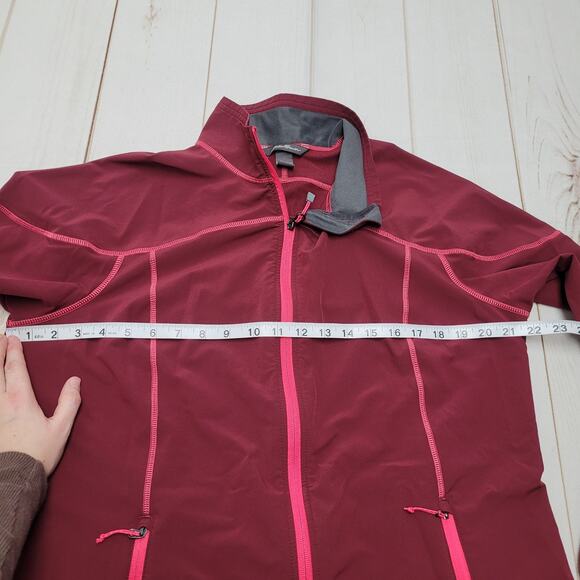 Eddie Bauer red pink windbreaker jacket gorpcore running athletic XL - Picture 3 of 8